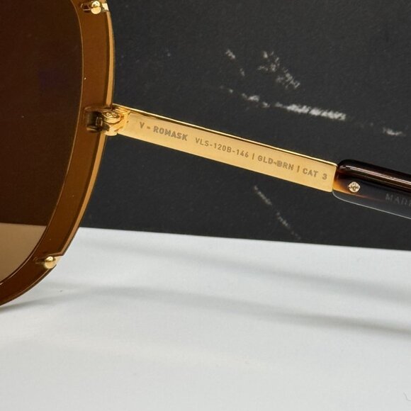 NEW VALENTINO V-ROMASK VLS-120B BROWN TITANIUM UNISEX VALENTINO SUNGLASSES main image 8